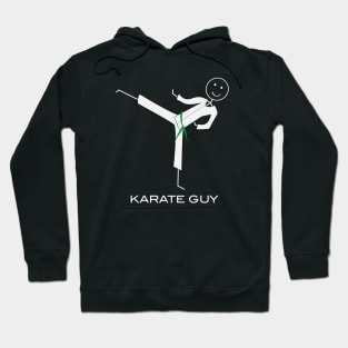 Funny Mens Green Belt Karate Hoodie